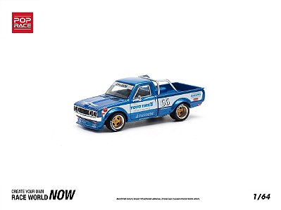 Datsun 620 Pandem Body Kit 1:64 POP RACE Azul