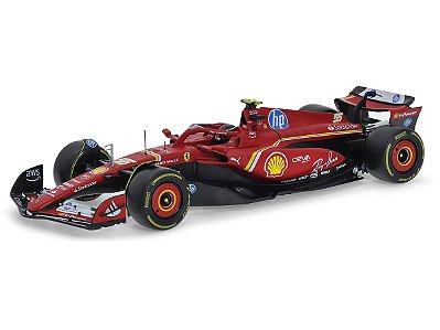 Fórmula 1 Ferrari SF24 2024 Carlos Sainz Jr 1:18 Bburago