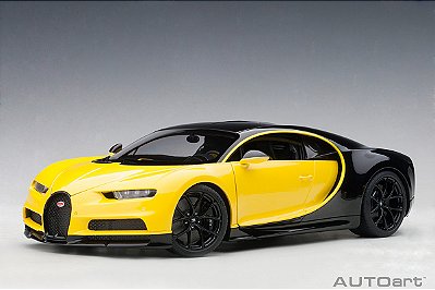 Bugatti Chiron 2017 1:18 Autoart Amarelo