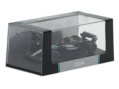Fórmula 1 Mercedes AMG Petronas F1 Team W15 GP Bahrain Lewis Hamilton 2024 1:64 Spark