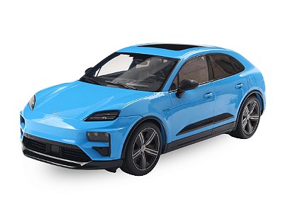 Porsche Macan T Miami Blue 2024 1:18 Solido