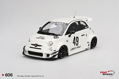 Fiat Abarth 595 Liberty Walk LB-WORKS x Abas Works 1:18 TopSpeed