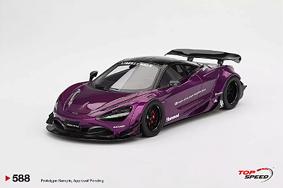 McLaren 720S LB Works Liberty Walk 1:18 TopSpeed Purple