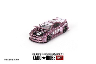 Nissan Skyline GT-R R34 Kaido Racing V1 Kaido House 1:64 Mini GT