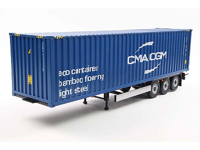 Carreta Container Trailer CMA CGM 1:24 Solido