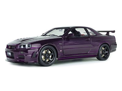 Nissan Skyline (R34) GT-R Z Tune Midnight Purple 1999 1:18 Solido