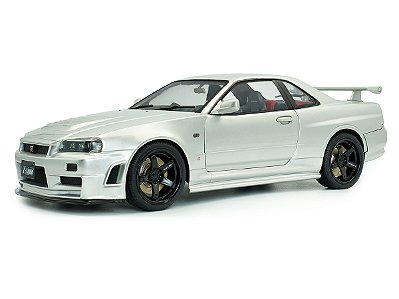 Nissan Skyline (R34) GT-R Z Tune 1999 1:18 Solido Prata