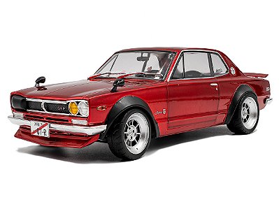 Nissan Skyline (C10) Hakosuka Solido Works 1970 1:18 Solido Vermelho