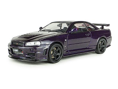 *** PRÉ-VENDA *** Nissan Skyline GT-R (R34) Z-Tune Midnight Purple 1999 1:43 Solido
