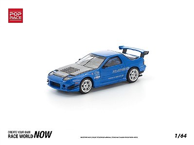 Mazda RX7 (FC3S) RE-Amemiya 1:64 POP RACE Azul