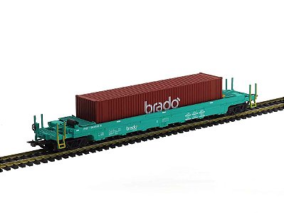Vagão Logística PRT Brado Double Stack 1:87 HO Frateschi - 2112