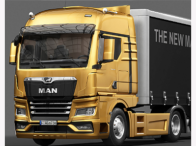Caminhão Man TGX 2023 1:24 Solido Dourado