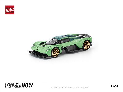 Aston Martin Valkyrie 1:64 POP RACE Verde
