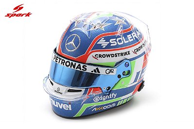 Capacete Kimi Antonelli GP Emilia-Romagna 2025 Mercedes AMG PETRONAS F1 Team 1:5 Spark