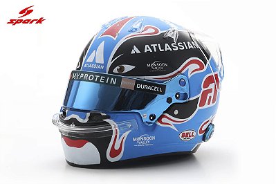*** PRÉ-VENDA *** Capacete Alexander Albon GP China 2025 Williams Racing 1:5 Spark