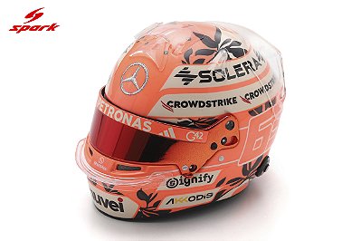 Capacete George Russell GP Miami 2025 Mercedes AMG PETRONAS F1 Team 1:5 Spark