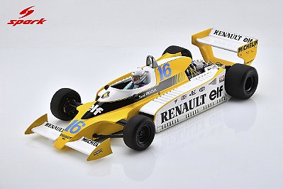 Fórmula 1 Renault RS12 René Arnoux 3rd GP França 1979 1:18 Spark