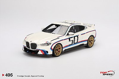 BMW M4 3.0 CSL 1:18 TopSpeed Branco