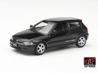 Honda CIVIC SiR II (EG6) 1:64 LCD Models Preto