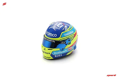 Capacete Fernando Alonso Aston Martin Aramco F1 Team 2024 3 1:5 Spark