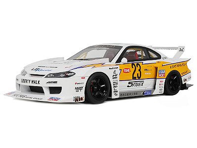 Nissan S15 Silvia Liberty Walk Super Silhouette 2021 1:18 GT Spirit Branco