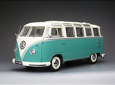 Volkswagen Kombi Samba 1962 1:12 Sunstar Verde