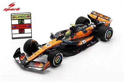 Fórmula 1 McLaren MCL39 McLaren F1 Team Lando Norris Winner GP Mônaco 2025 1:18 Spark
