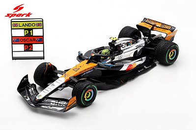 Fórmula 1 McLaren MCL39 No.4 McLaren F1 Team Lando Norris Winner GP Inglaterra 2025 1:18 Spark