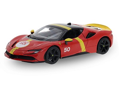 Ferrari SF90 Stradale Assetto Fiorano 50 1:18 Bburago Vermelho