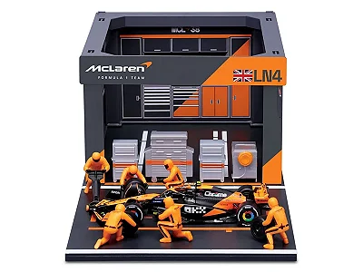 Fórmula 1 Pit Stop McLaren MCL38 Lando Norris 2024 1:43 Bburago