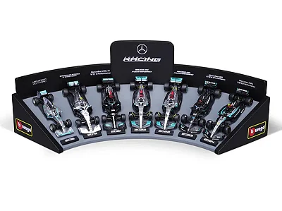 Fórmula 1 Set Cars Mercedes Benz AMG Petronas c/ Display 1:43 Bburago