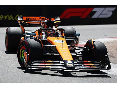 Fórmula 1 McLaren MCL39 Oscar Piastri GP Mônaco 2025 1:18 Solido