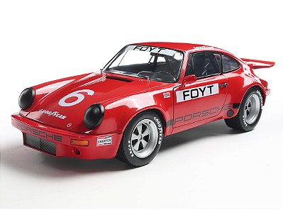 Porsche 911 IROC FOYT Daytona 1974 1:18 Solido Vermelho