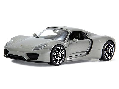Porsche 918 Spyder Hard Top Welly 1:18 Cinza