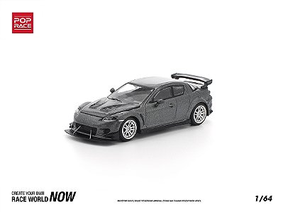 Mazda RX-8 Re-Amemiya Gun Metal 1:64 POP RACE