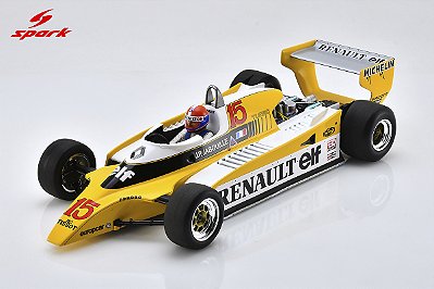 Fórmula 1 Renault RE20 Jean-Pierre Jabouille Winner GP Áustria 1980 1:18 Spark