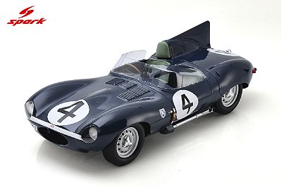 Jaguar D Type No.4 Winner 24Hs Le Mans 1956 1:18 Spark