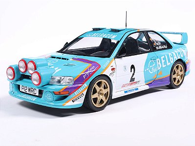 Subaru Impreza S5 WRC99 Rally Ypres Westhoek Bélgica 1998 1:18 Solido