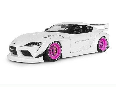*** PRÉ-VENDA *** Toyota GR Supra LIBERTY WALK Body Kit 2025 1:18 Solido Branco