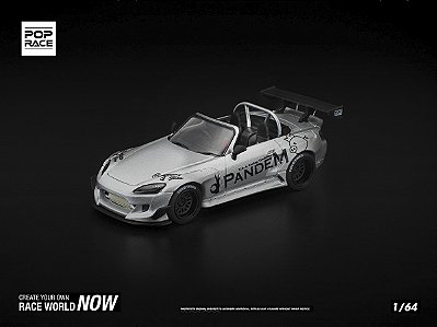 Honda S2000 Pandem Body Kit 1:64 POP RACE Prata