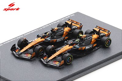 Set Fórmula 1 McLaren MCL39 F1 Constructors' Champion 2025 1:64 Spark
