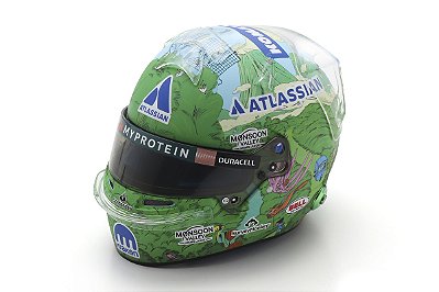 Capacete Alexander Albon Williams Racing Singapore GP 2025 1:5 Spark