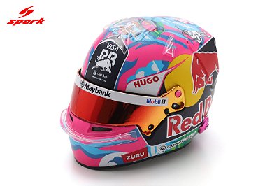 Capacete Liam Lawson Visa Cash App F1 Team Singapore GP 2025 1:5 Spark