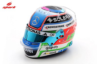 Capacete Kimi Antonelli Mercedes AMG F1 Team GP EUA 2025 1:5 Spark
