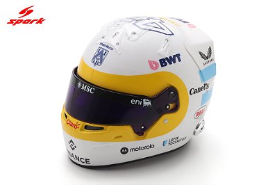 Capacete Franco Colapinto BWT Alpine F1 Team GP EUA 2025 1:5 Spark