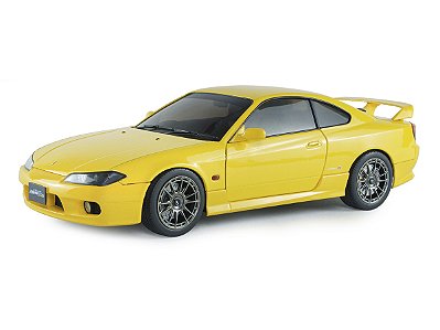 *** PRÉ-VENDA *** Nissan Silvia S15 Spec-R Aero 1999 1:18 Solido Amarelo