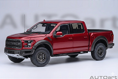 Ford F-150 Raptor Supercrew 2019 1:18 Autoart Vermelho