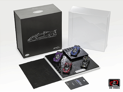 4 Carbon Set Pagani Zonda HP 1:64 LCD Models