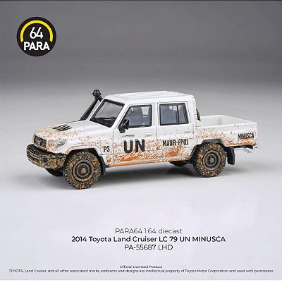 Toyota Land Cruiser LC79 2014 UN MINUSCA 1:64 PARA64 Branco