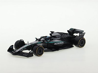 Fórmula 1 Mercedes AMG W16 Russel 2025 1:43 Bburago c/ Display e Piloto